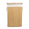 Home Basics Rectangular Bamboo Hamper - 2 of 4