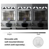 LLHZSY Modern Acrylic 6000K LED Vanity Light 3/4/5-Light 350° Rotation Square Wall Sconce light Fixture - 4 of 4