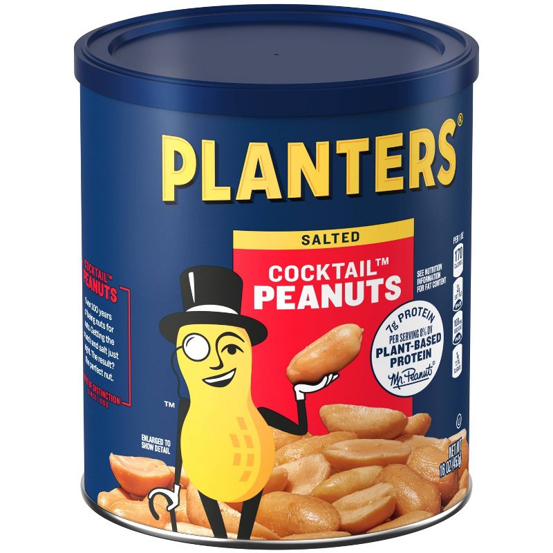 Planters Heart Healthy Cocktail Peanuts - 16oz, 3 of 11