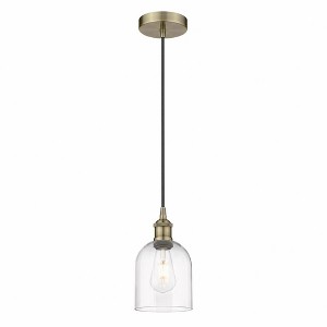 Bella - 1 Light Cord Hung Mini Pendant In Industrial Style-9.5 Inches Tall and 5.5 Inches Wide - 1 of 1
