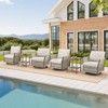 Buenhomino 6-Piece Wicker Patio Set – 4 Swivel Chairs & 2 Side Tables with UV-Resistant PE Rattan & Durable Powder-Coated Frame - 2 of 4