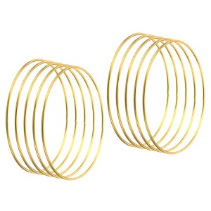 Unique Bargains Metal DIY Craft Macrame Wreath Dream Catcher Rings 10 Pcs - 1 of 4