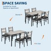 Dining Table with Upholstered Chairs & Corner Protector, Bistro Table and Chairs for Kitchen, Apartment - 4 of 4