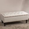 NicBex Modern 40.75" Storage Bench Wood Accent Stool with Button Tufted Top for Bedroom and Living Room - 2 of 4