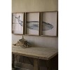 Wall Art, Framed Whale Print Under Glass 26"H – Distressed Gray Wood Frame Coastal Wall Decor by Kalalou - 3 of 3