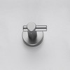 Gray 4-Pack Round Base Wall Mounted Hooks with Included Screws , and Bedroom Decorative Storage Solutions - 2 of 4