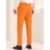 INSPIRE CHIC Men's Plaid Pattern Colorful Checked Dress Pants - 3 of 4