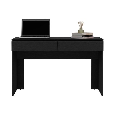 Vynxaria Computer Desk Writing Desks Office Table with Two Drawers Modern Office Table for Home Workspace