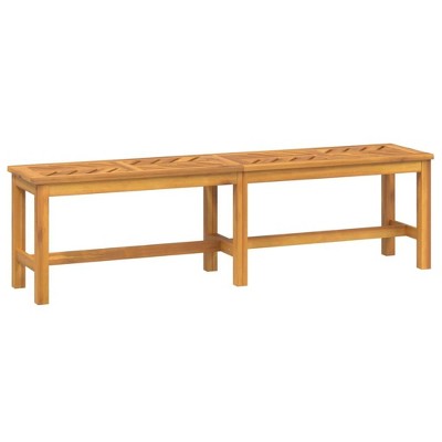 vidaXL Patio Bench, 59.1" Solid Wood Acacia