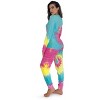 #followme Tie Dye 2 Piece Jogger Thermal Pajama Set for Women 6862-10575-XXL - 2 of 3