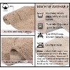 Waterford Collection Tufted Bath Rug, Extra Soft and Absorbent, Non-Slip Bath Mats, Machine Washable bath rugs for Bathroom, 4 Piece Set, Linen - 4 of 4