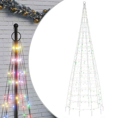 vidaXL LED Christmas Tree Light Cone Outdoor Xmas Decoration Ornament Colorful
