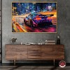 Notoriart Night Drive Vibes Car Wall Art Framed - 2 of 4