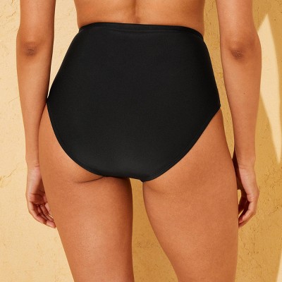Shade & Shore Women's High-Rise Medium Coverage Bikini Bottom - Shade & Shore™ Black M — фото 2
