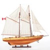 Bluenose II Fully Assembled Wooden Sailboat Model – 38.5 Inch Natural Finish By Old Modern Handicrafts - 4 of 4