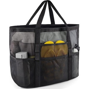 Mesh Beach Bag - Large Tote Bag for Family, Toys & Vacation Essentials - 1 of 4