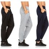 Mens Athletic Pants with pockets, Mens Sweatpants, Mens Joggers with Pockets, Pack Of 3 - 2 of 4