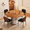 Luck Live Mid-Century Modern Round Dining Table , 59" Round Kitchen Table for 6-8 Persons, Stylish Dining Room Furniture - 2 of 4