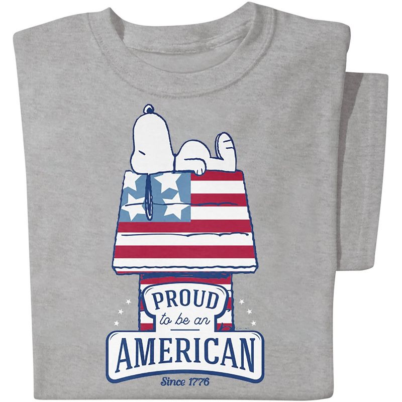 Collections Etc Snoopy Proud American T-shirt, 1 of 5