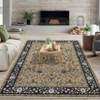 Area Rugs Floral Rug Non Slip Large Living Room Rug Washable Vintage Bohemian Soft Carpet for Bedroom Home Office - 2 of 4