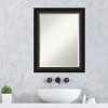 Trio Oil Rubbed Framed Bathroom Vanity Wall Mirror Bronze - Amanti Art - 4 of 4