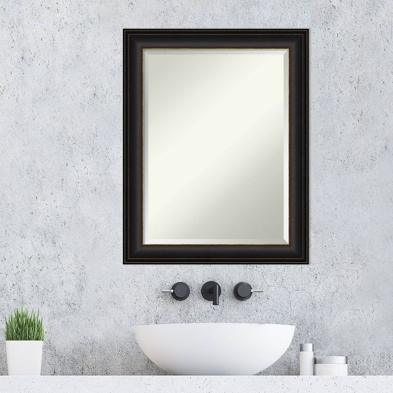 Trio Oil Rubbed Framed Bathroom Vanity Wall Mirror Bronze - Amanti Art, 5 of 10