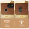 NicBex King Metal Bed Frame with Upholstered Headboard,Platform Bed with LED and Wireless Charging Station,Under-Bed Storage,Easy Assembly,Brown - 4 of 4