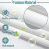 Hotel Fabric Snap - in Shower Curtain Liner, 70Wx 54H, Removable Water Repellent Replacement for Bathroom Curtain Liner - 4 of 4