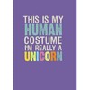 Juniors Womens Lost Gods Unicorn in Human Costume T-Shirt - 2 of 4