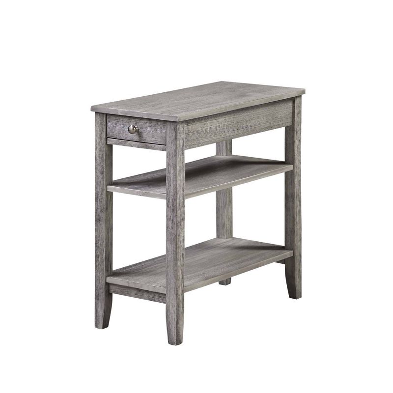 American Heritage 3 Tier End Table with Drawer - Breighton Home, 1 of 11