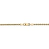Black Bow Jewelry 2mm 14k Yellow Gold Solid Diamond Cut Rope Chain Bracelet - 3 of 4