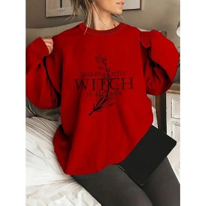 Coolmee Womens Crewneck Sweatshirt Fleece Pullover With Round Neck Winter Sweatshirt for Women - 1 of 3