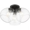 Livex Lighting Catania 3 - Light Semi-Flush Mount in  Black - 2 of 3