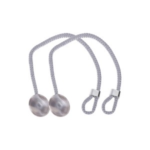 Unique Bargains Flowing Stone Buckle Curtain Tie Polyester Plastic 2 Pcs - 1 of 4