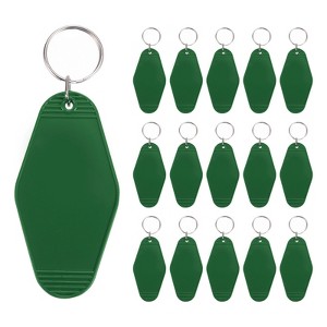 Unique Bargains Blank Vintage Motel Keychain for DIY Ornament Backpack Label 16 Pcs - 1 of 4