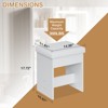 Hommpa Stylish Chair Vanity Stool Chair Piano Stool Chair for Small Spaces - 4 of 4