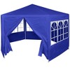 vidaXL Gazebo Blue 100% PE fabric 6.6x6.6 ft Foldable Gazebo - 2 of 4