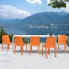 WRGHOME Palma Modern Outdoor/Indoor Plastic Resin Stacking Patio Dining Chairs  (Set of 2) - 2 of 4