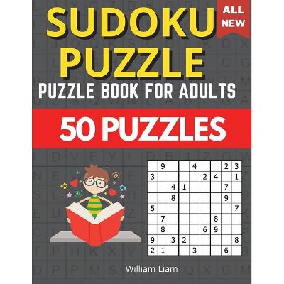 The Ultimate Sudoku Intermediate Level For Adults - (Activity Books) 2nd Edition,Large Print by  William Liam (Paperback)