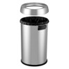 65L/17Gal Heavy Duty Open Top Commercial/Kitchen Trash Can, Fingerprint-Resistant Waste Bin for Office Bedroom Restaurant, Brushed Stainless Steel - 4 of 4