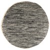 Northlight 18" Striped Cream and Black Outdoor Woven Pouf Ottoman - 4 of 4