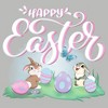 Women's Bambi Happy Easter Thumper T-Shirt - 2 of 4