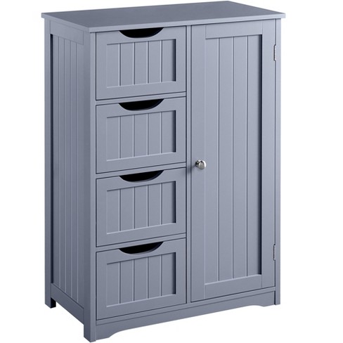 Yaheetech Bathroom Cabinet 4 Drawers