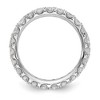 Black Bow Jewelry 2.8mm 14K Gold 2 Ctw U Prong D-F Lab Created Diamond Eternity Band - 2 of 4