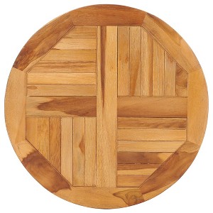 vidaXL Rotating Table Disk Solid Teak Wood - 1 of 4
