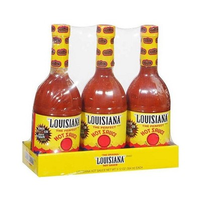 The Original Louisiana Brand Hot Sauce, 12 oz (Pack of 3)