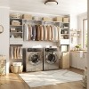 Besiost Closet Organizer System with Wood Drawers, Wall-mounted Laundry Room Storage Shelving - 3 of 4