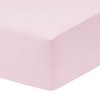 Everyday Kids Fitted Crib Sheet, 100% Soft Breathable Microfiber Baby Sheet, Fits Standard Size Crib Mattress 28in x 52in, Pink Nursery Sheet - 3 of 4