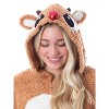 Seven Times Six Rudolph The Red Nosed Reindeer Unisex Adult Fleece Union Suit Pajama Sleepwear Brown - 3 of 4