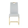 PAGED Upholstered Dining Chairs Modern Living Room Chairs Comfortable Kitchen Chairs with Metal Legs for Living Room - 4 of 4